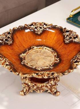 欧式贝壳工复花瓶水果盘EFS套装客厅几茶创意装饰品摆件古艺奢华