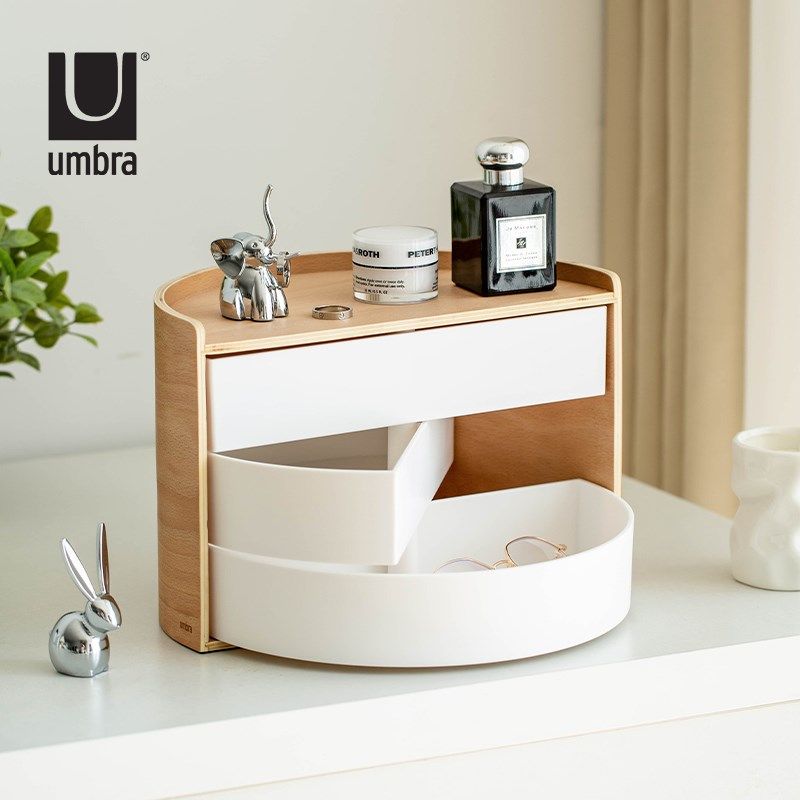 首饰盒加拿大UMBRA创意旋转多功能项链戒指饰品储物床头柜珠宝盒