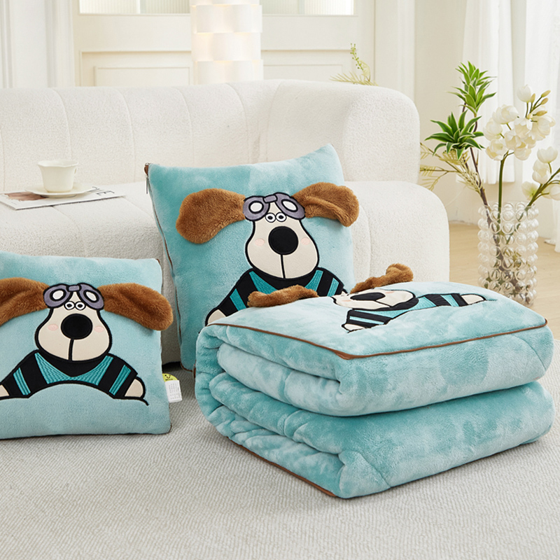 抱枕被子两用毯子二合一小汽车折叠高级加厚冬季多功能枕头被车用