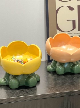 玄关钥匙收纳摆件入户鞋柜陶瓷家用创意客厅茶几托盘水果盘收纳盘