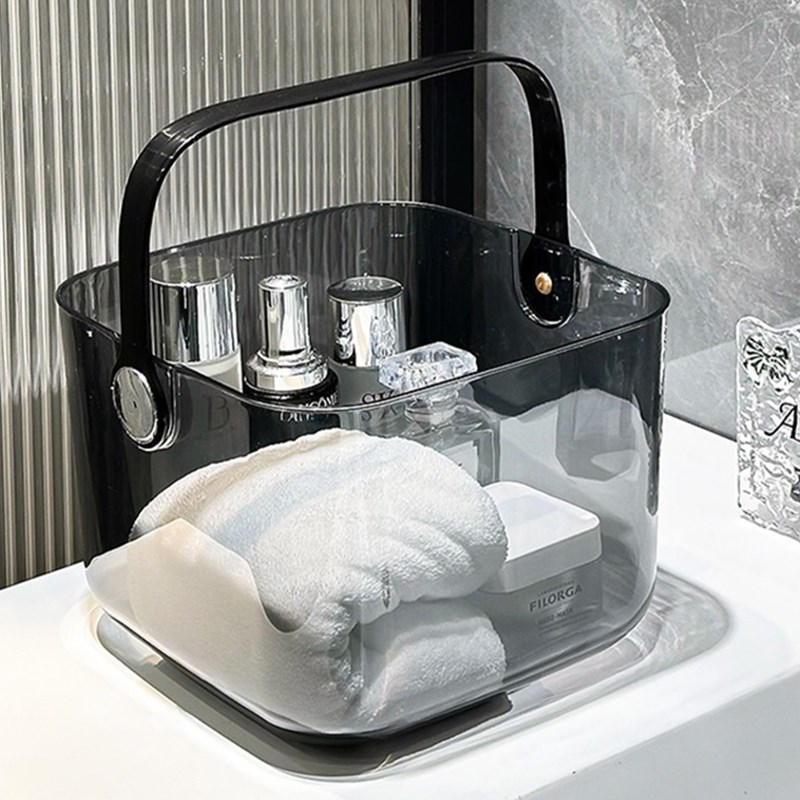 洗澡手提篮收纳筐家用浴室洗浴塑料篮子卫生间沐浴洗漱用品收纳桶