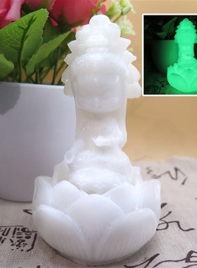 是秀儿?年轻人的第一尊观音!家居装饰创意高档汽车书桌茶几摆件