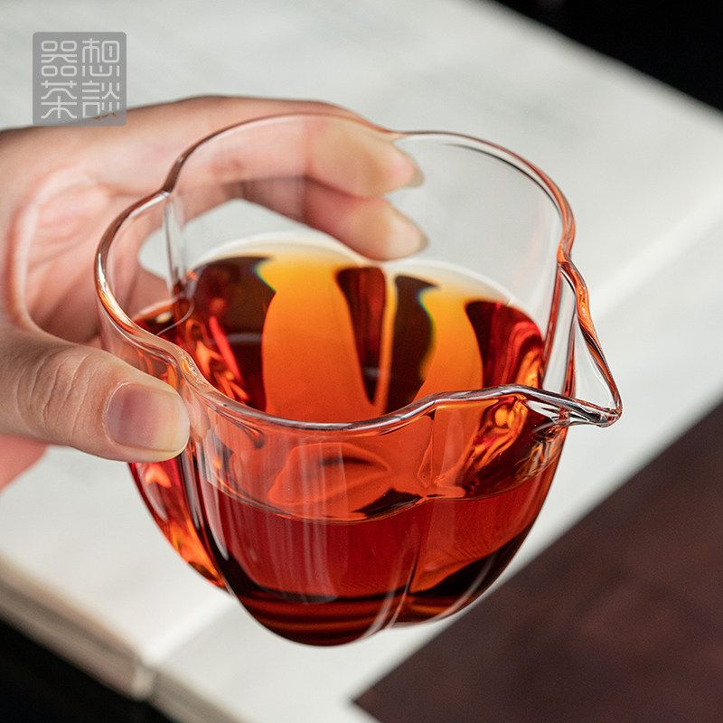 器想茶谈玻璃公道杯加厚耐高温分茶器透明高档纯手工家用茶海单个