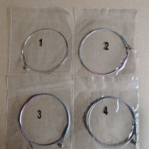 ustring小提琴弦 仿绿美人弦头 新琴开音弦 进口铝镁钢丝优质琴弦