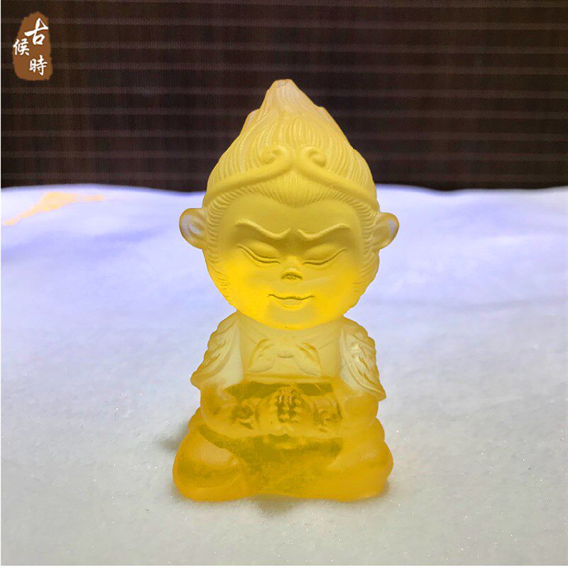 琉璃工艺品齐天大圣孙悟空小摆件家居客厅办公室装饰品摆设汽车载