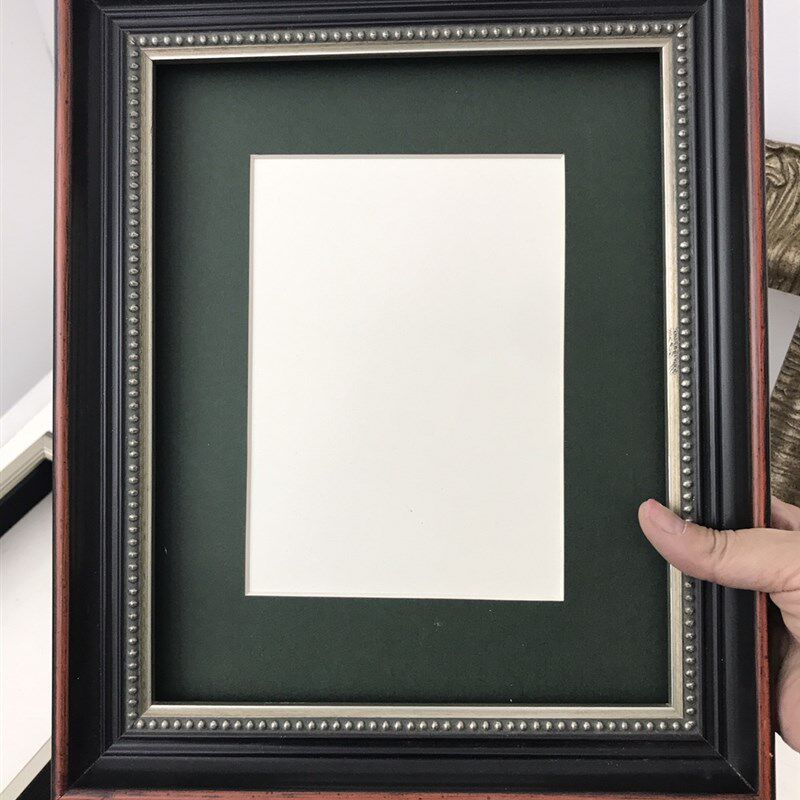 天隆雅集实木黑红色欧式油画框相框拼图挂画摆台装裱空框定制