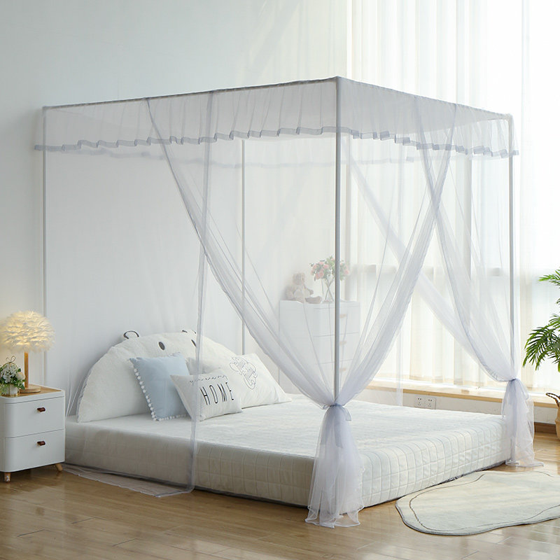 蜗在家家用卧室围栏蚊帐 儿童房三开门落地蚊帐 单人床出租房蚊帐,床上用品,蚊帐,淘宝优惠券,粉丝福利购,淘宝优惠卷
