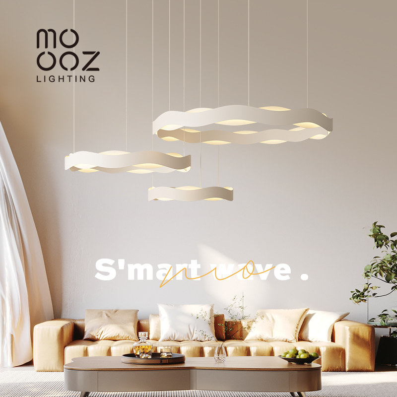 客厅吊灯2024年新款奶油风极简设计师款大厅主灯现代简约中山灯具