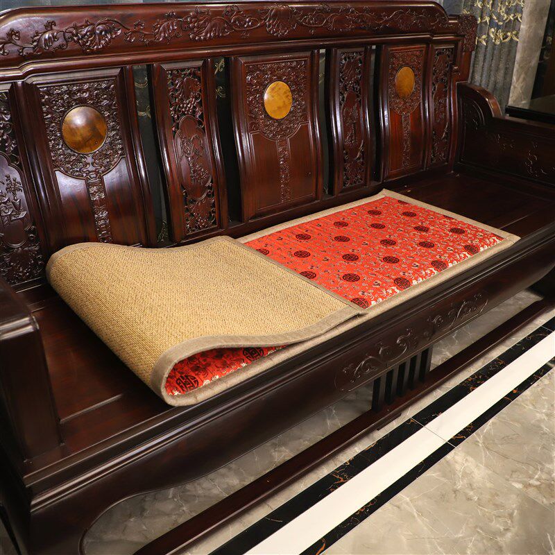 红木沙发坐垫夏季凉席垫中式沙发垫太师椅垫定做罗汉床垫四季通用