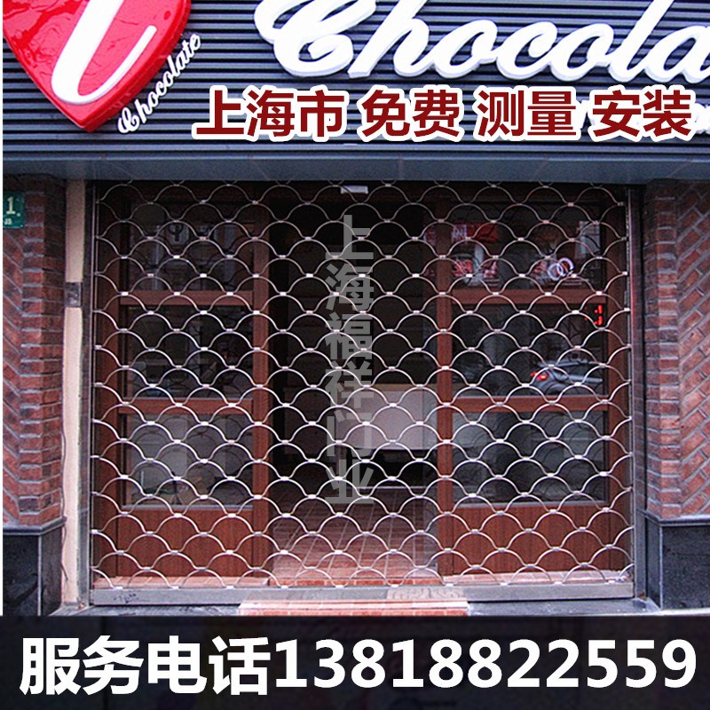 上海卷帘门定制电动不锈钢卷帘门网型卷帘门网状网眼镂空透光卷闸