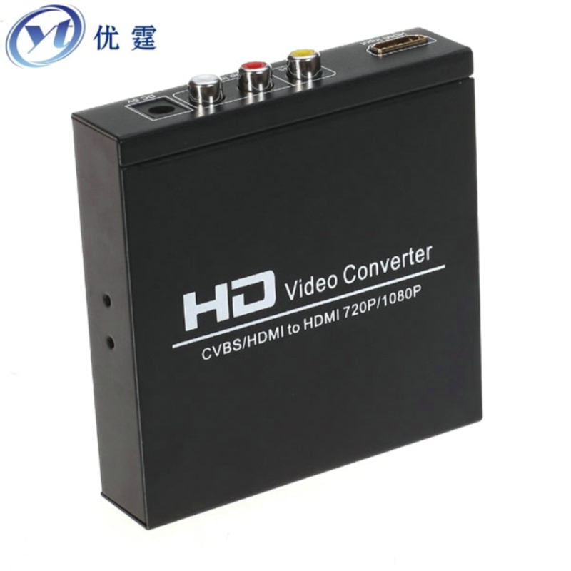 优霆HDMI分辨率调节器 切换器 CVBS转换器720转1080P60HZ互转