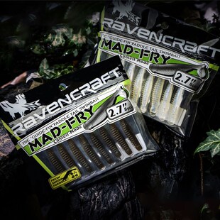 子夜鸦语银鲥T尾软饵蝎卷尾路亚饵虾味加盐鳜鱼鲈鱼铅头钩