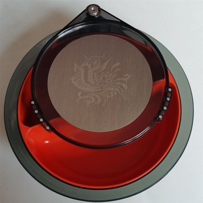 拉铒盘全磁拉饵盘强磁立钩分钩钓鱼拉饵盒开饵料盆散炮盆渔具用品