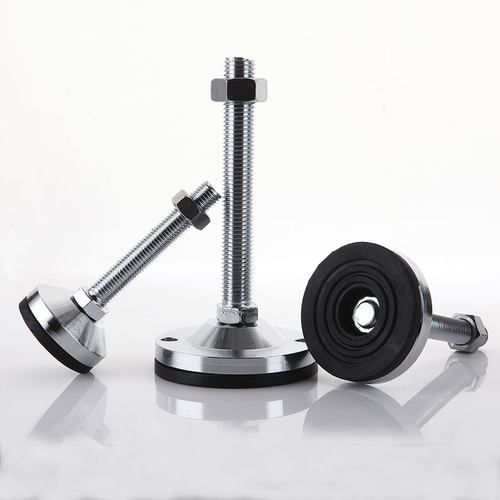 双孔D100重载型碳钢防滑减震调节脚杯地脚设备支撑脚m16m20m24