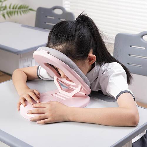 可调趴睡枕叠冰丝午款睡枕儿童小学生专用YYC折午休节趴趴枕抱枕