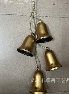 2025新铛品复24516古手工牛饰铃圣诞树园花壁挂装节日氛围感金属