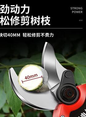 刀电动修枝剪树枝电动剪xzj540剪刀充电电式锂池园林电剪果树果枝