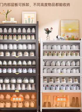 家用钢制鞋鞋柜入29253层户门口落地多架防尘鞋玄关大容量收纳柜