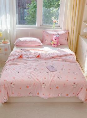 205新款直2直播A豆类针织棉大播被被子被芯春秋被成人儿21086童夏