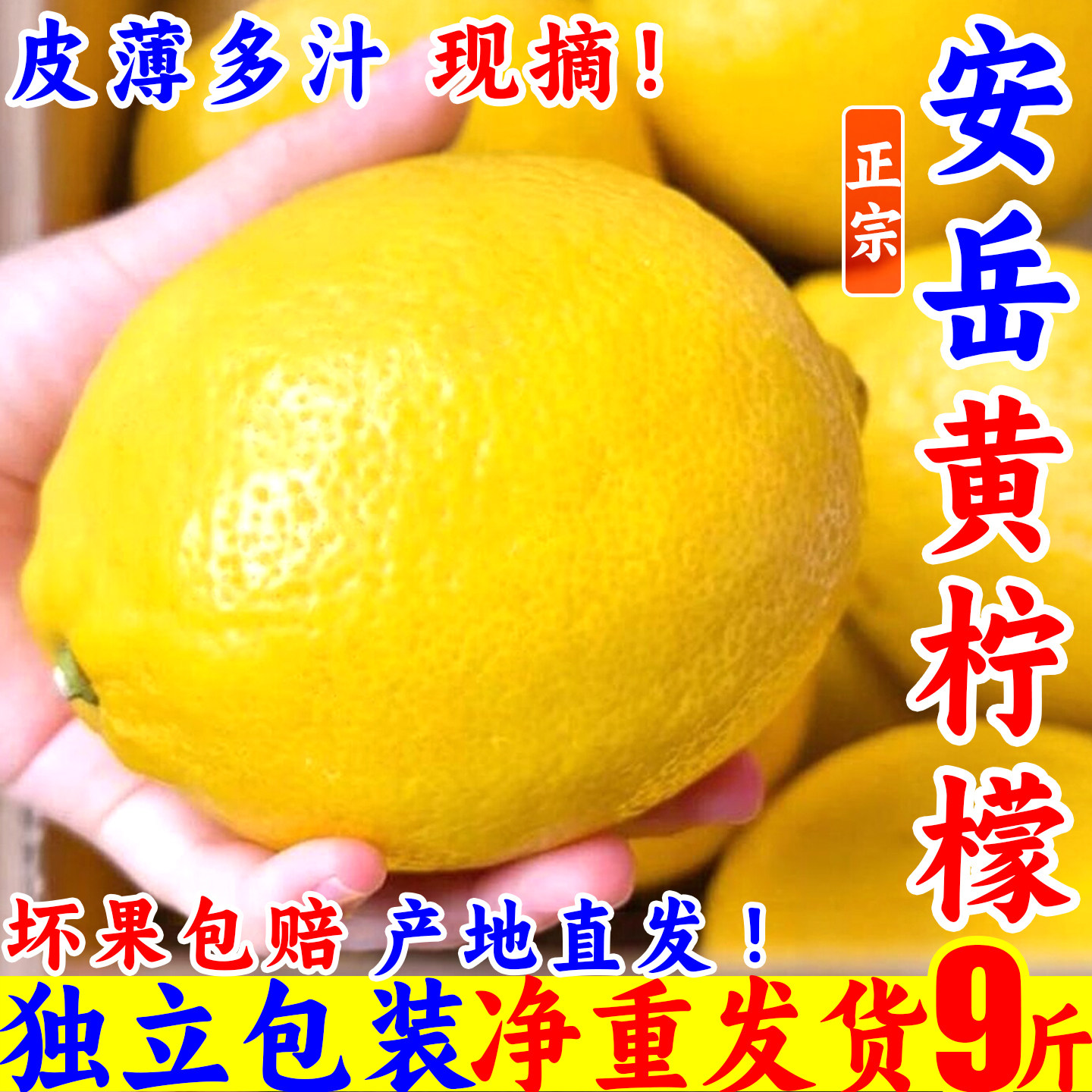 【正宗】四川安岳黄柠檬现摘特大