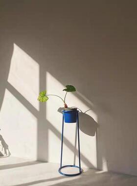 欧蓝色花HESK-花架子落地式Iins室内简北约阳厅台置植物花盆物架