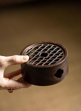 黑木温茶茶具配件底加热保温座蜡烛煮61556茶底座烧茶暖器茶炉保