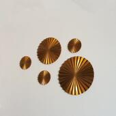 现代墙面金艺术装 墙饰创意属电镀饰酒店大堂商场过道墙上装 修hany