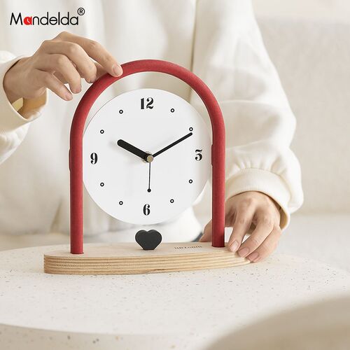 Mandelda家居客厅创意座钟入户玄关装饰品电视柜酒柜时钟桌面摆件