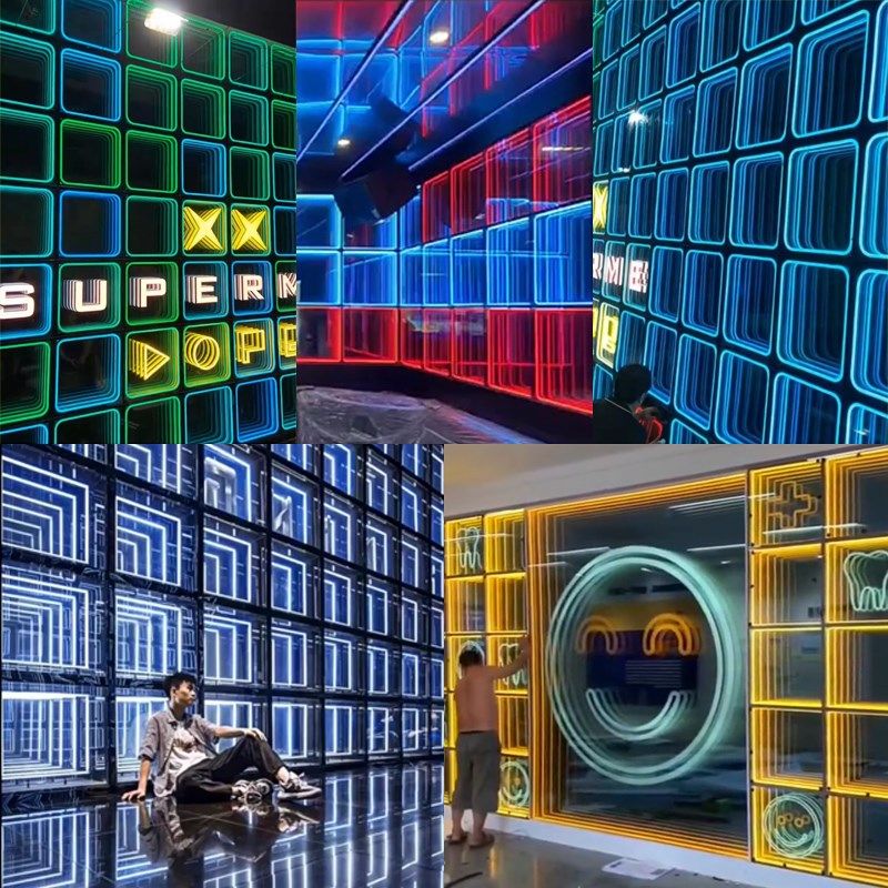 深渊镜千层镜定制广告牌台球厅棋牌室KTV背景墙发光字砖地砖灯箱,商业/办公家具,广告牌/标识牌,淘宝优惠券,粉丝福利购,淘宝优惠卷