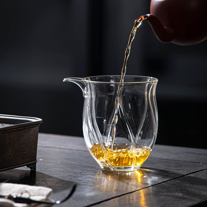 玻璃公道杯加厚耐热高档泡茶中式功夫茶具茶漏套装茶海茶滤分茶器