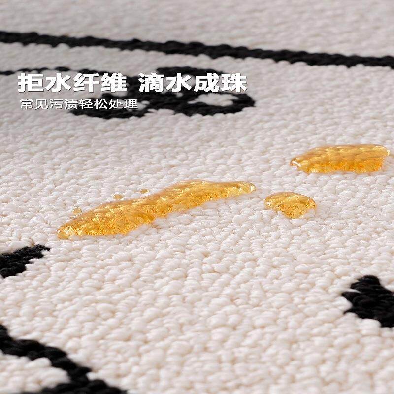 法式奶油风地毯新防水防污客厅茶地几毯高级感复古风发垫2沙02联
