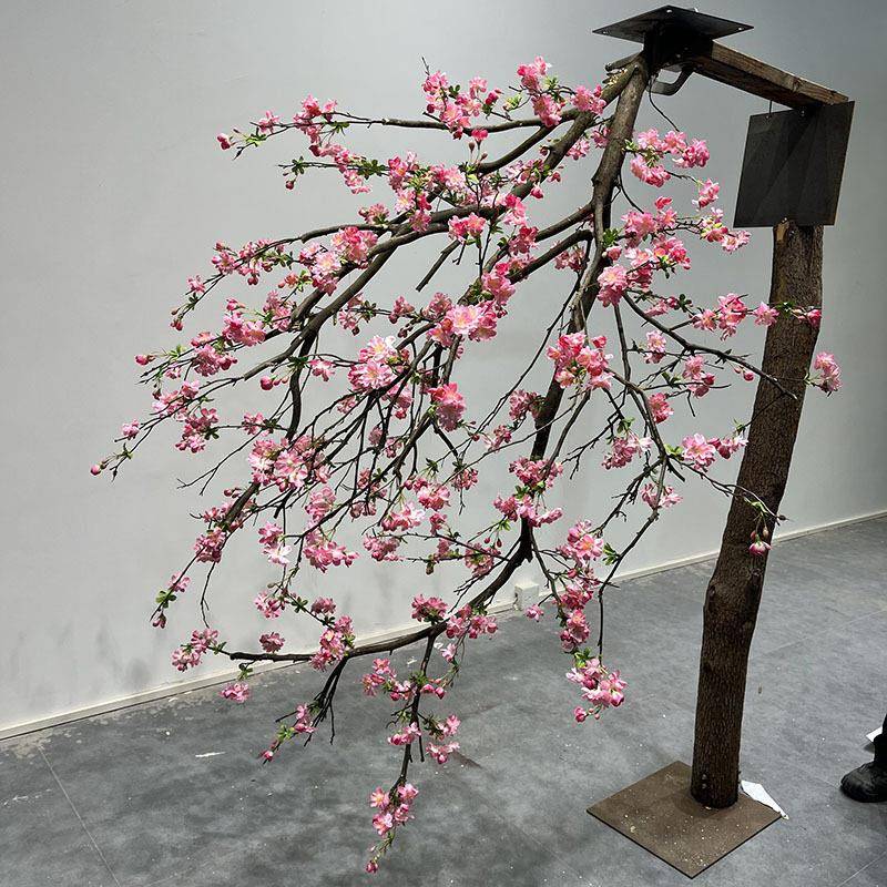 真樱樱花树型仿仿真假树悬挂花树红枫树客厅商场节日30039装大饰