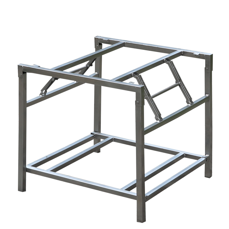 烤火架子大桌子腿铁架子正方形可折叠餐桌脚架子桌子架子大板支架