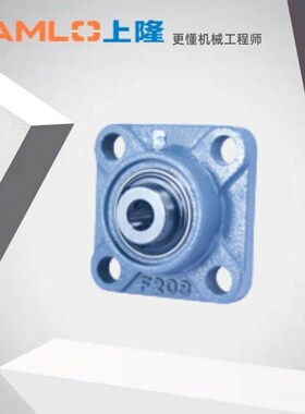 原装带座外球面球轴承-方法兰式BRTE-12/15/17/20/25/BRTE30/