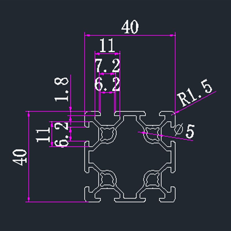 槽欧标铝型材 槽型材 欧标槽型材 槽欧标型材型材