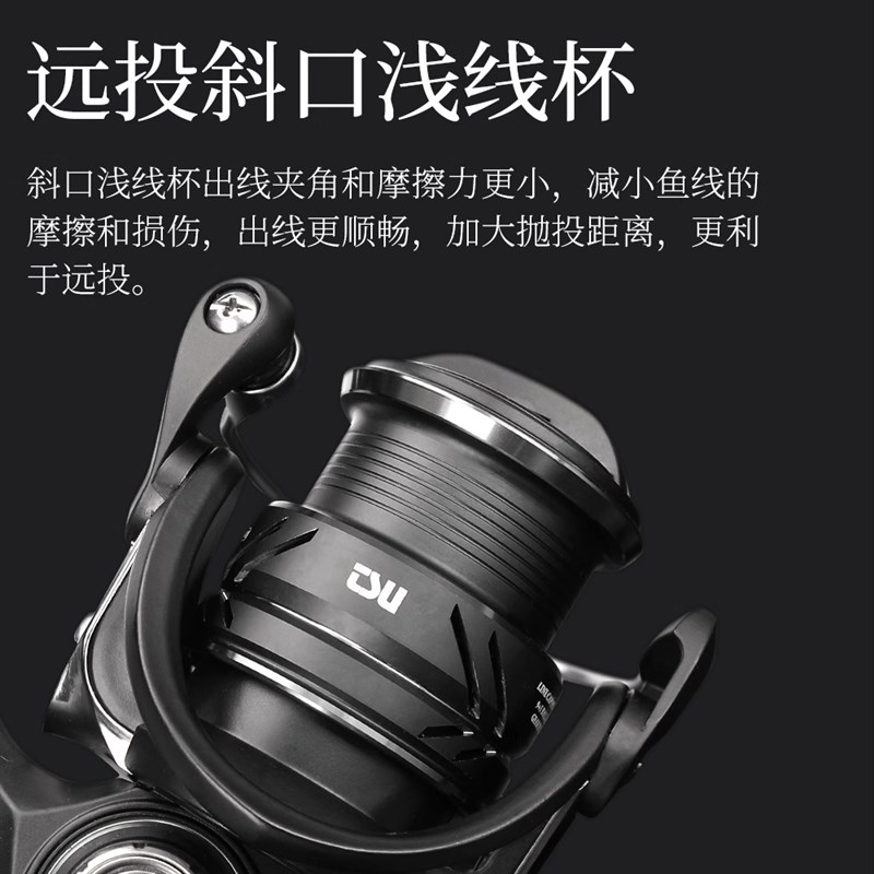 款钓之屋锋速0微物纺车轮0/00型泛用路亚远投斜口浅线杯