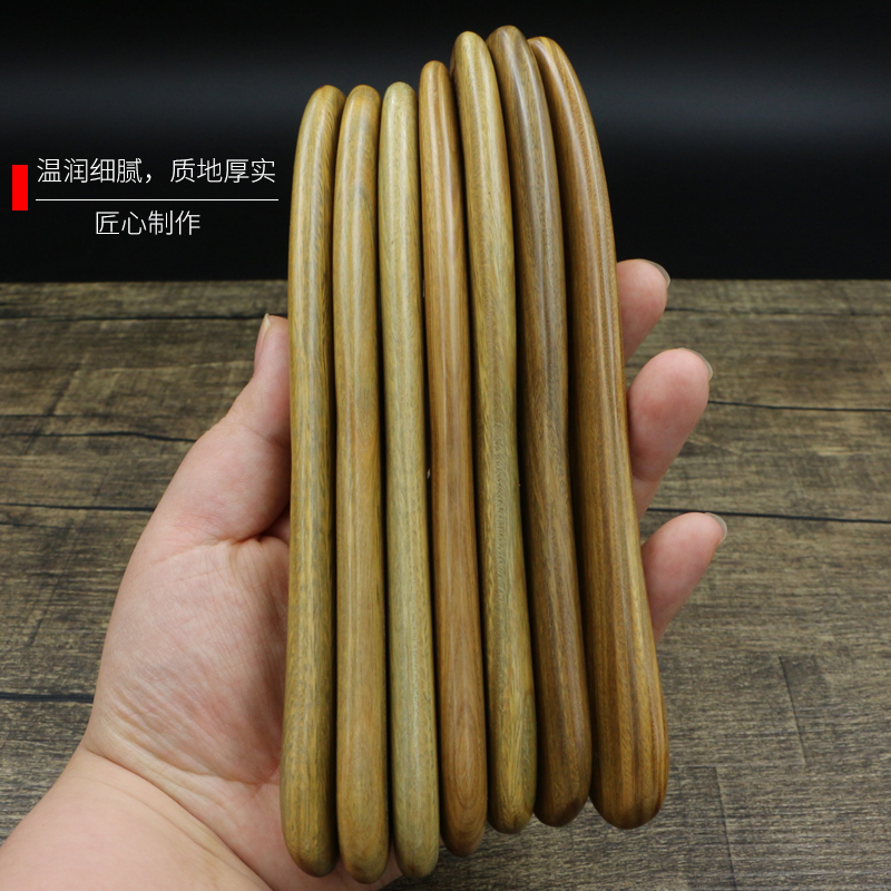 天然绿檀木梳子儿童梳子女孩防静电女直发密齿顺发按摩梳脱发木梳