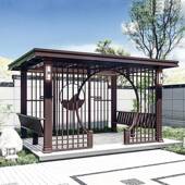 户外庭899院凉观新中式 铝合金凉别墅亭花园亭休闲亭小区景商业街