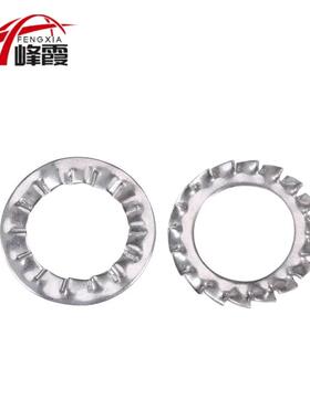 3014不锈钢内多外齿垫片多齿防垫片菊花垫圈M4M1615滑M6M8M0-M30