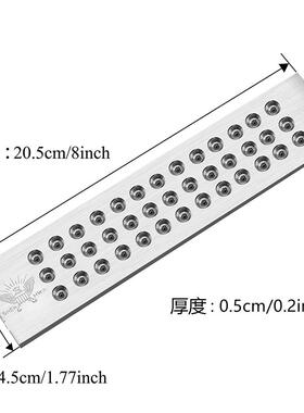 新款级0.2.6-20.12-0.280毫米A不锈钢金银金属拉丝板39个圆拉孔用