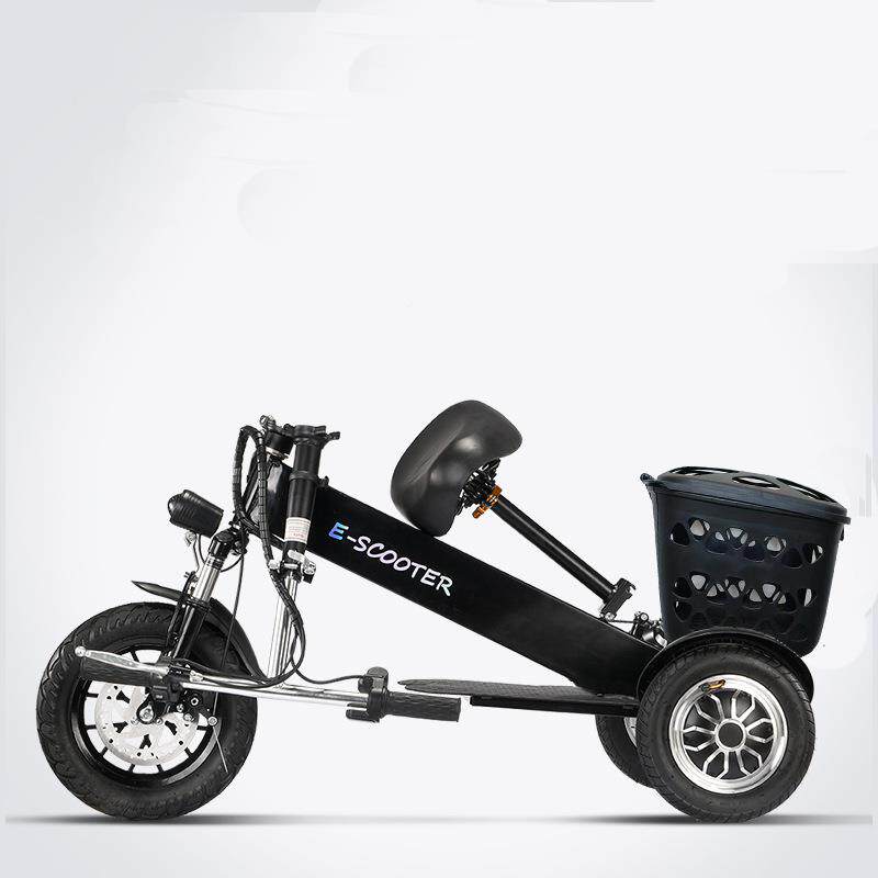 AXGM便可折叠双逻AX-08后驱动电动三轮巡步老年代车亲子车电轻动