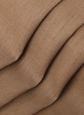 9*9纯亚麻面料色纹麻布lien亚麻服n装DIY背RTU景布平素亚麻面料