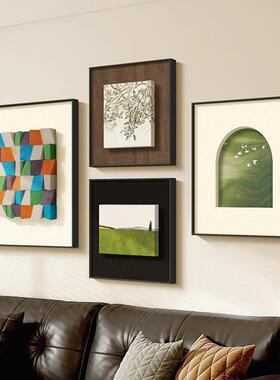 立体挂画客沙发背景墙装饰级2025厅新款法ZXH25340式复古画风绿色