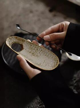 梵汝纯手工陶土功夫茶具茶茶拨一53834套茶则具茶赏荷分六君子茶