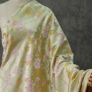 新中式旗袍马HY4843-2提甲色织花布料时尚手装箱工包饰面辅料