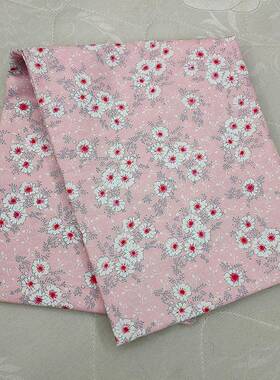 纯棉单人红色被面全棉F96798TM双凤人白色粉色条被里单件彩手工被