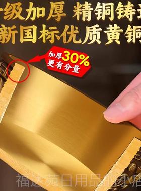 高档聚宝盆摆件招财聚财纯铜八方款来财万沈碗三同实心铜铜盆家用
