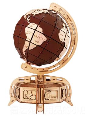 高档手动Y拼装玩具DI手传工七夕木质动械格林姆首饰礼机品盒互动