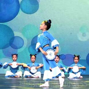 高档儿盘童马儿嘟嘟骑演服出幼童忆古典舞踩水舞服装粒粒中餐儿表