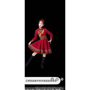 高档儿童蒙古族白马舞草原筷子舞演少出数民蒙表演服男女童族袍服